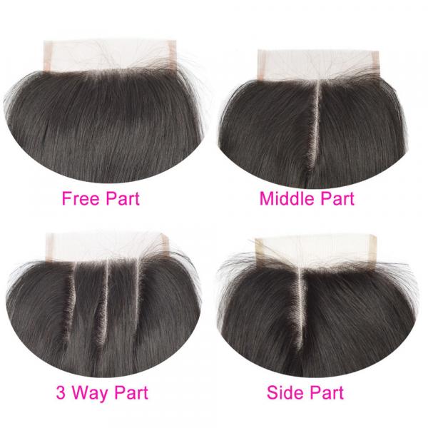 8A Brazilian Lace Frontal Closure 100% Unprocessed Human Hair 13x2 Bleached Knots Virgin Frontal Body Wave #5 image